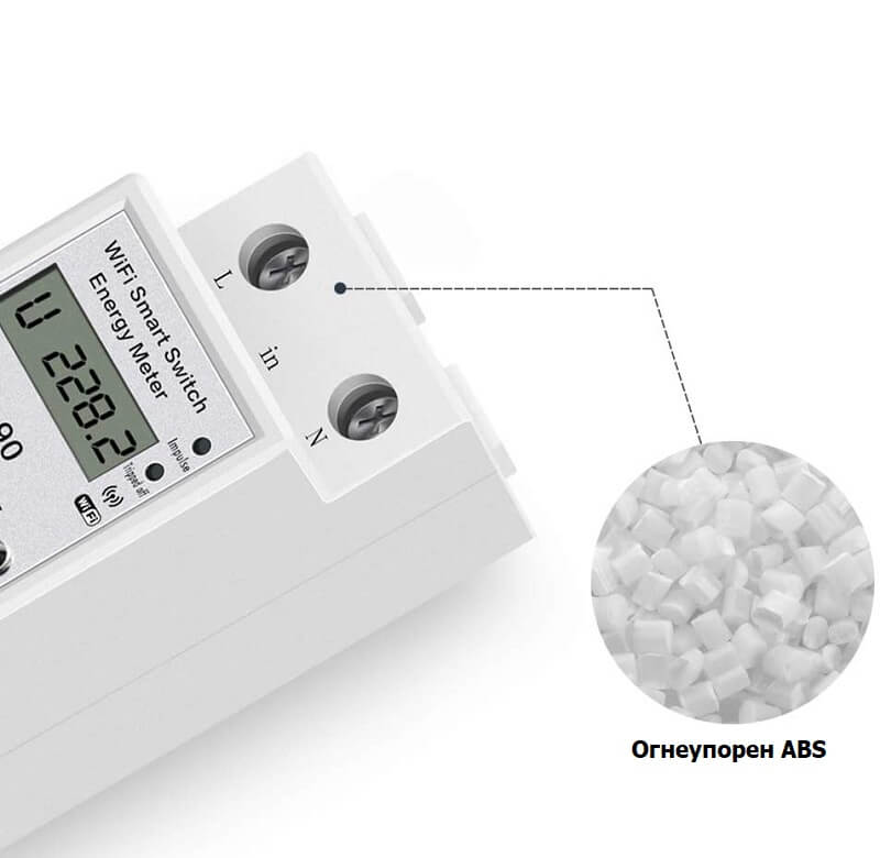 изработен от ABS огнеупорен материал