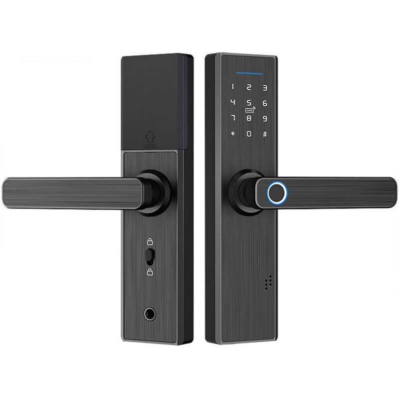 Wi-Fi интелигентна брава tuya smart life черна