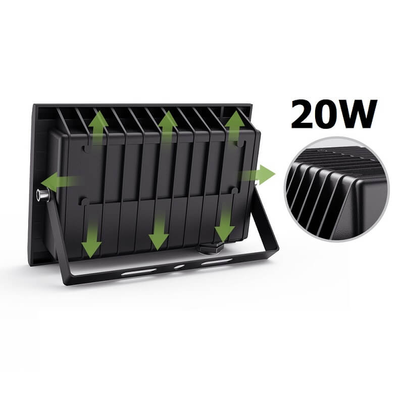 гръб 20W rgb led прожектор