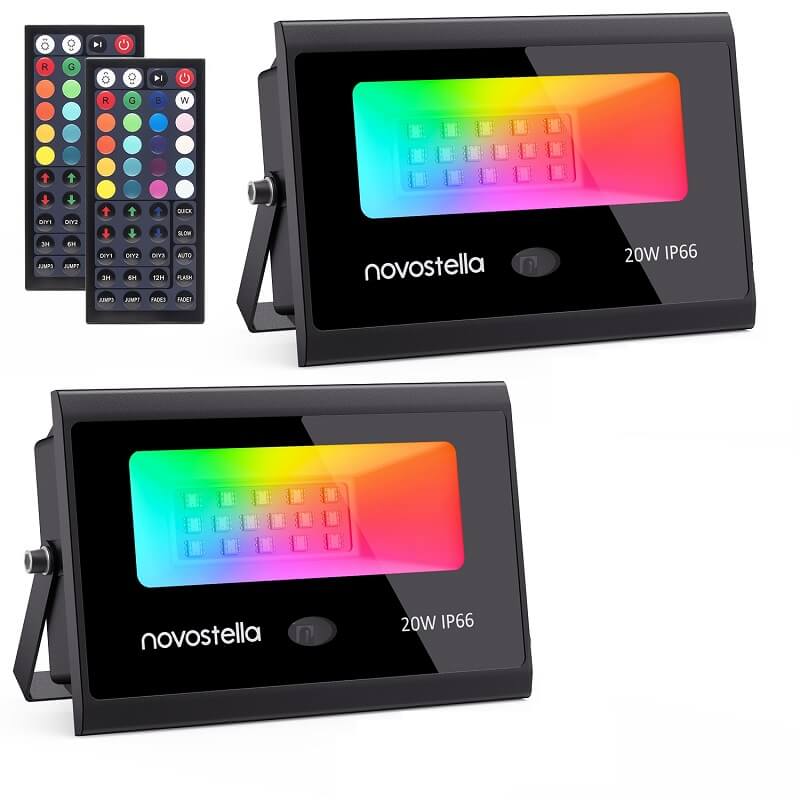 novostella rgb led прожектор дистанционно