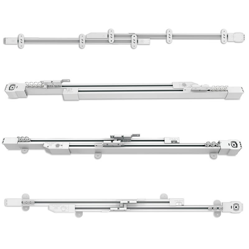 моторизиран корниз изглед от всички страни