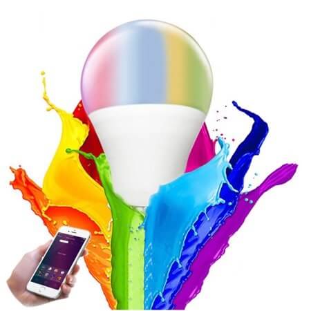 цветна смарт крушка е14