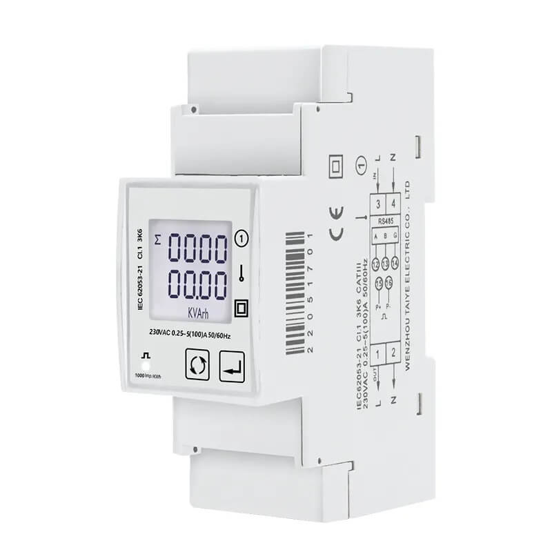 двупосочен електромер отляво