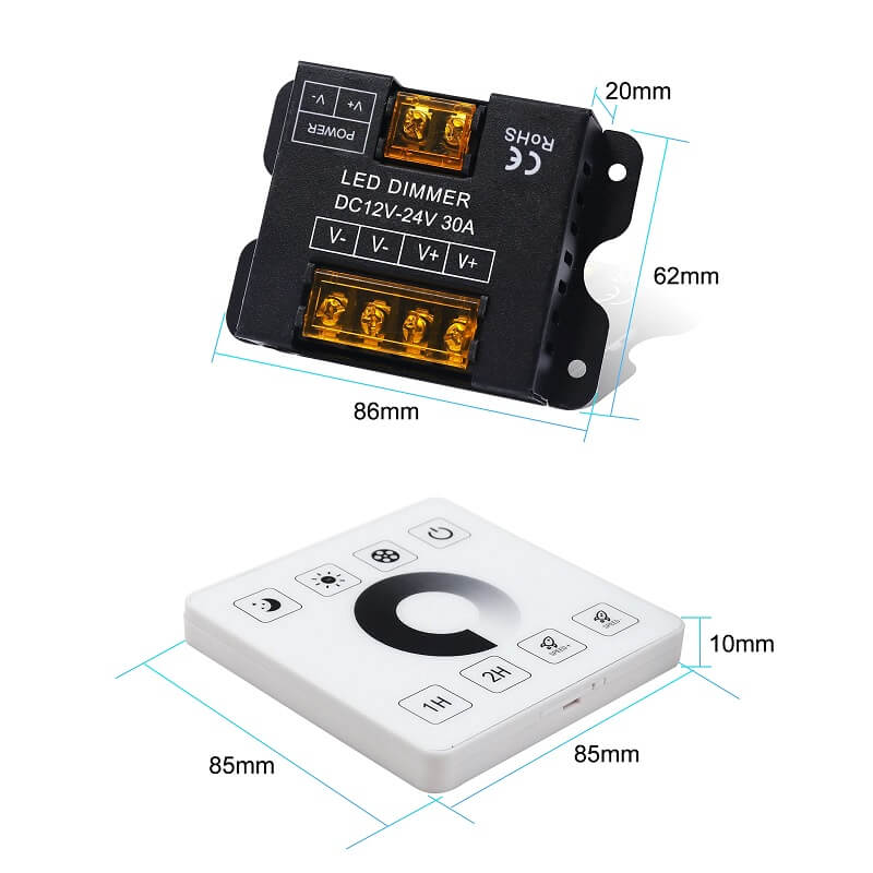 размери на ключ и контролер за лед лента