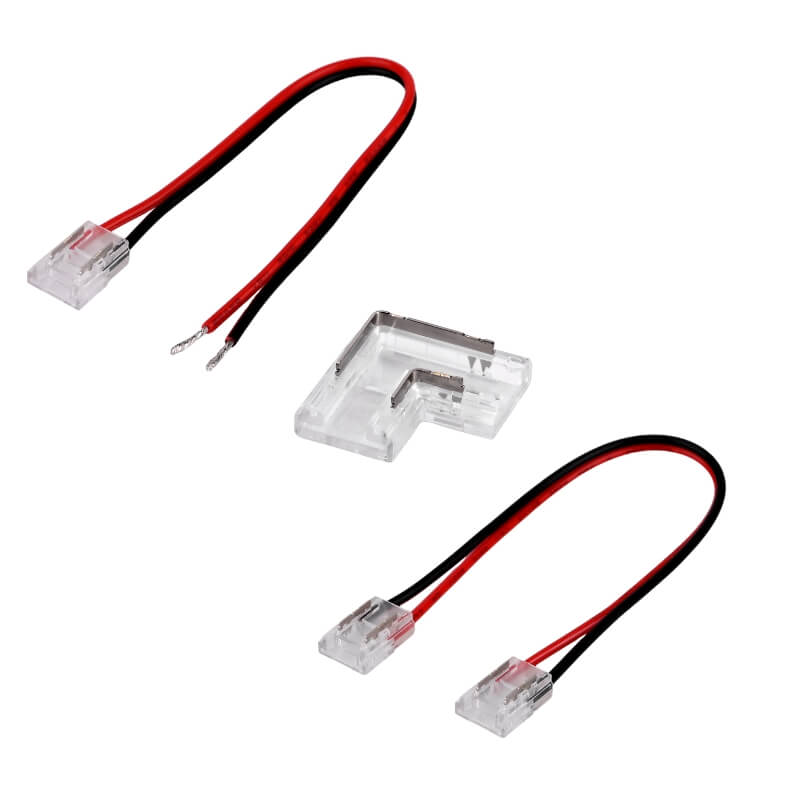 свързващи конектори за едноцветна лед лента 2 пина