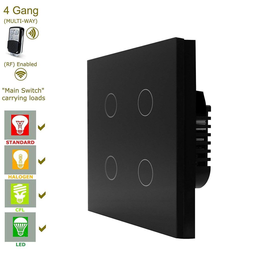 ключ за осветление с дистанционно четири кръга