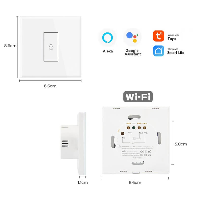 размери на стъклен ключ за бойлер