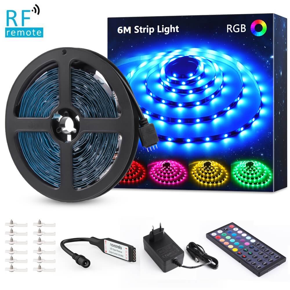 rgb лед лента 6 метра с дистанционно комплект