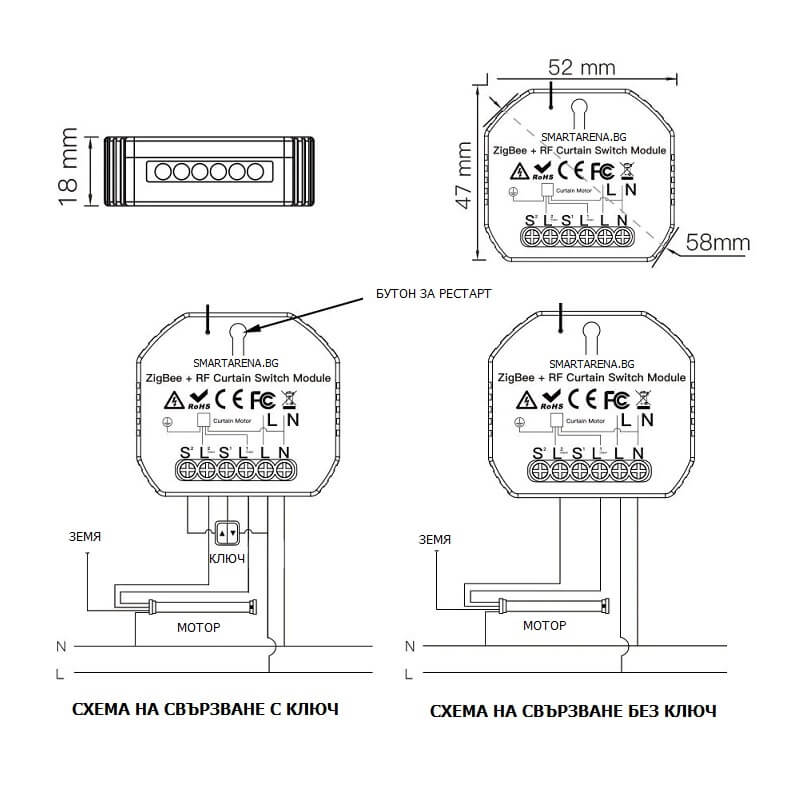 електрическа инсталация на zigbee контролер