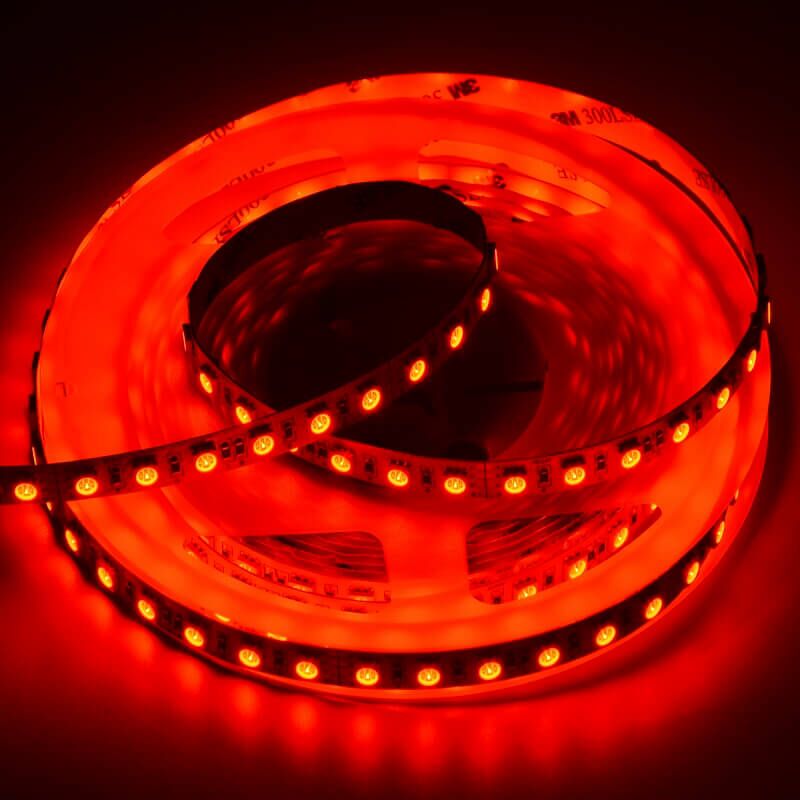 червен цвят лед лента 24V