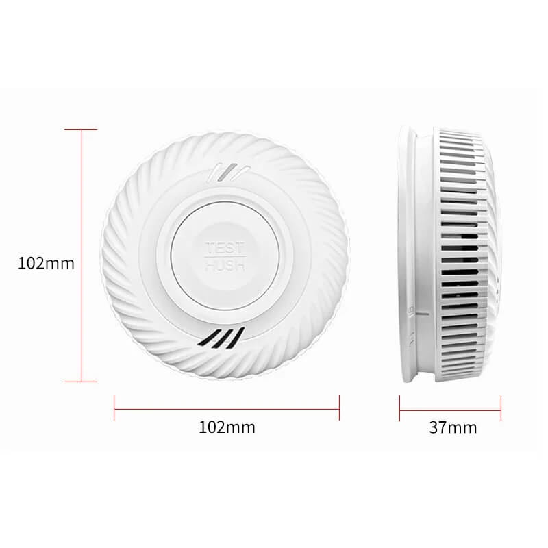 размери на WIFI датчик за дим