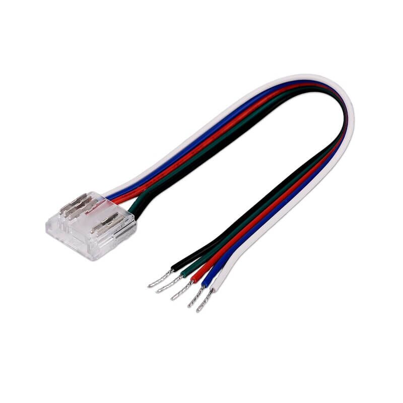 cob rgb конектор за захранване към лента 12мм