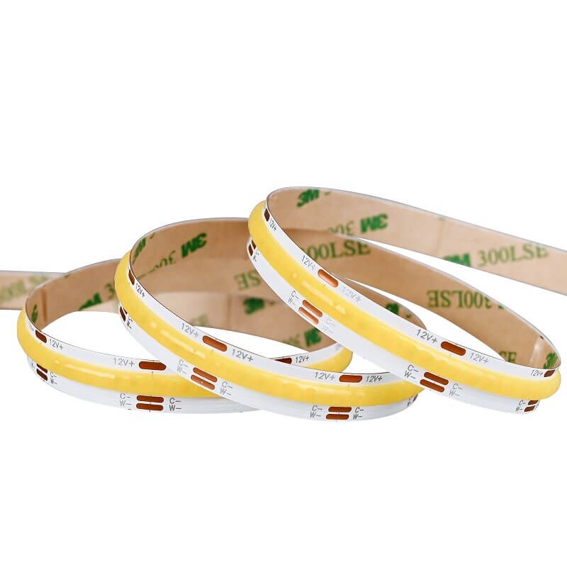 COB LED Лента бял цвят CCT