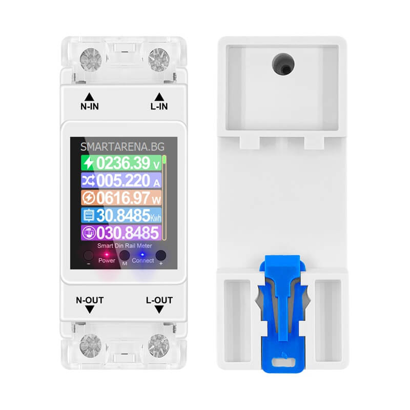 WiFi електромер отпред и отзад