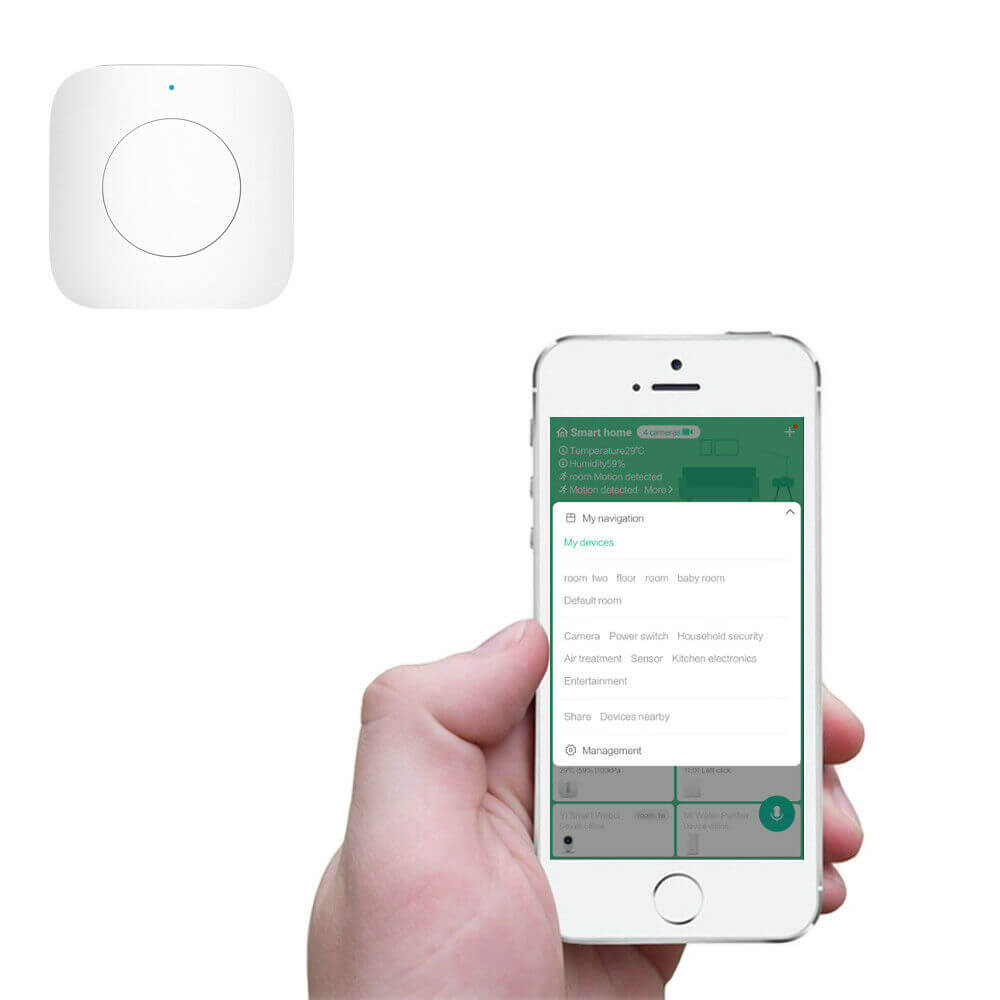сдвояване на бутон с Mihome app