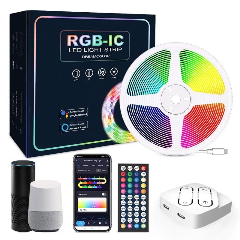 rgbicw с бяло лед лента