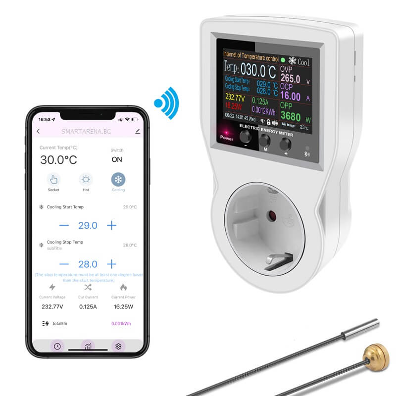 енергометър с температурни сонди