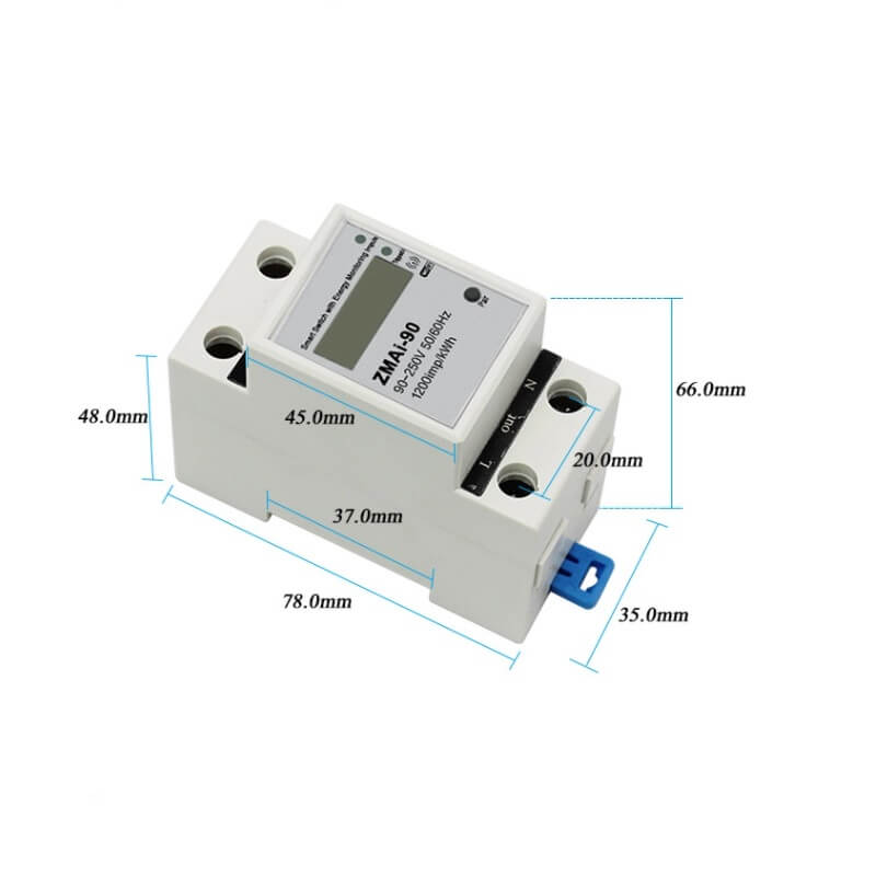 размери на WiFi 60А прекъсвач