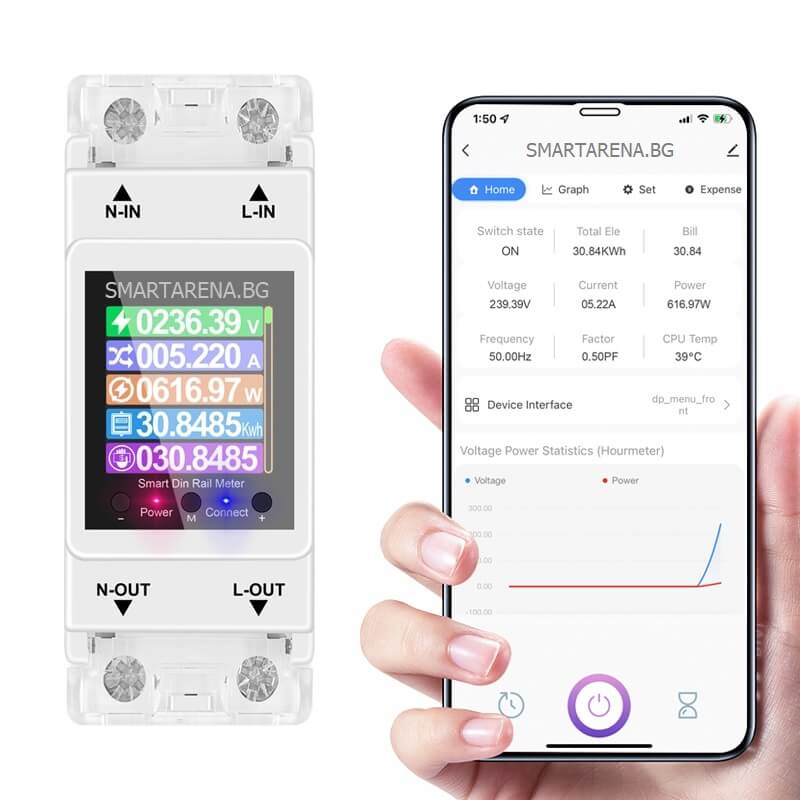 следене на електрическата консумация от мобилен телефон