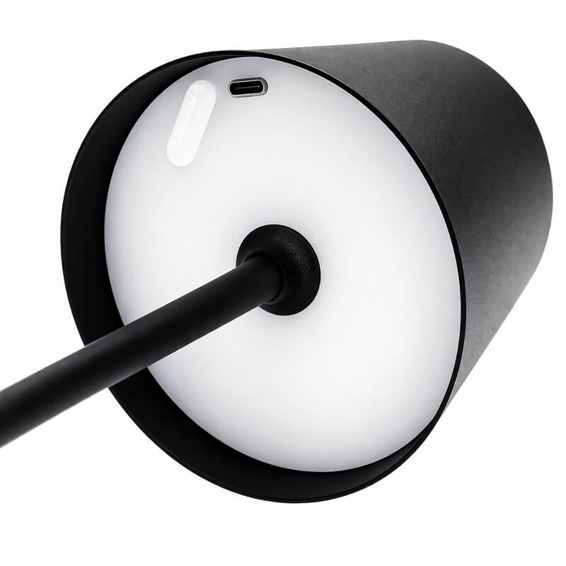 долна част на настолна безжична лампа