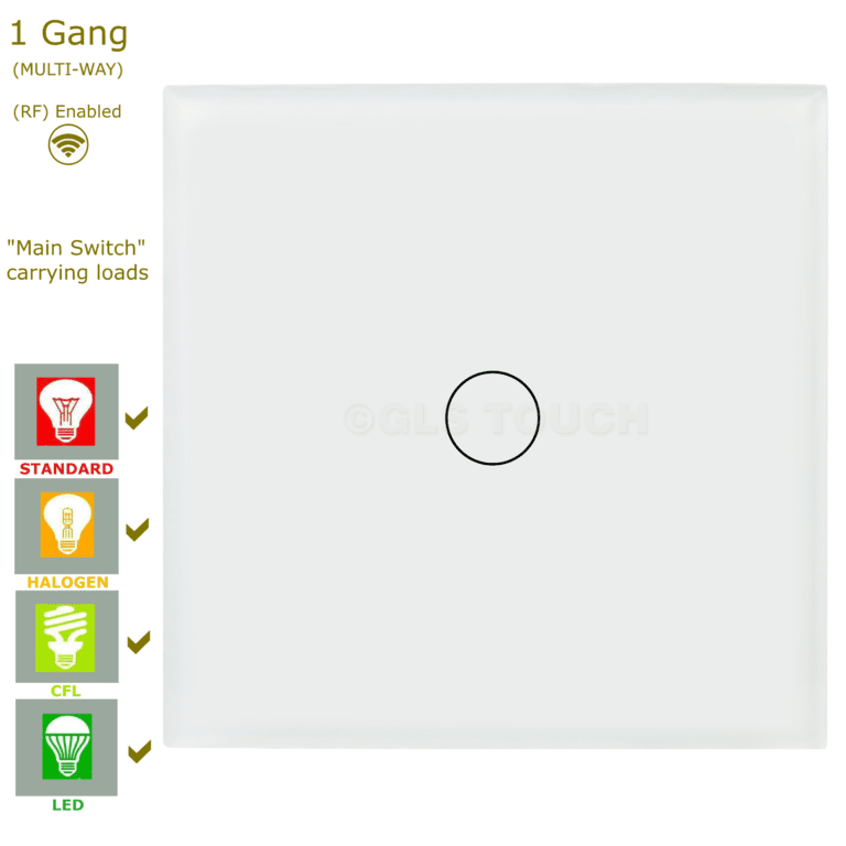 сензорен смарт ключ бял единичен