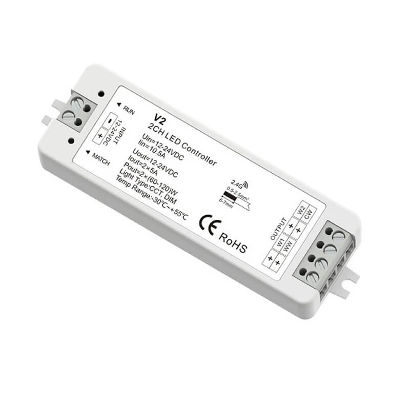 двуканален LED контролер за CCT LED Лента