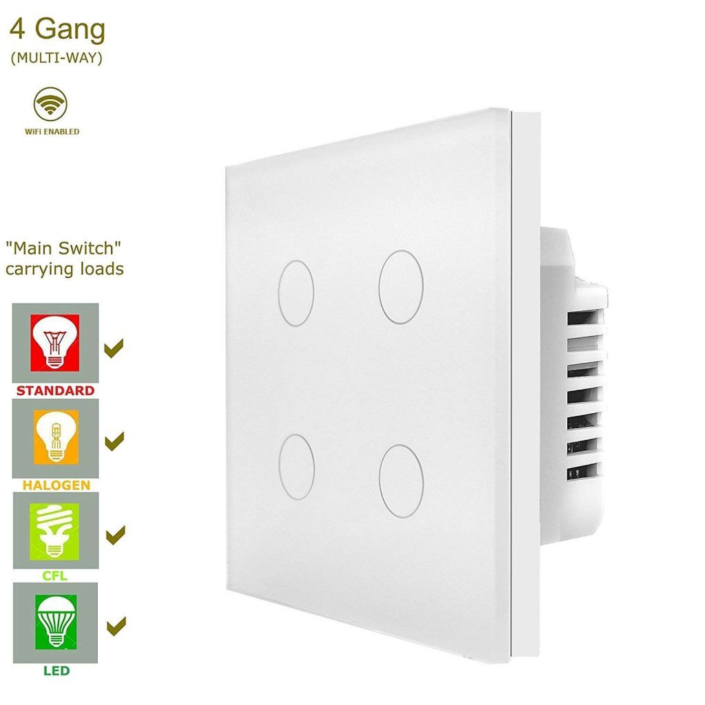 WiFi ключ с четири тъч бутона