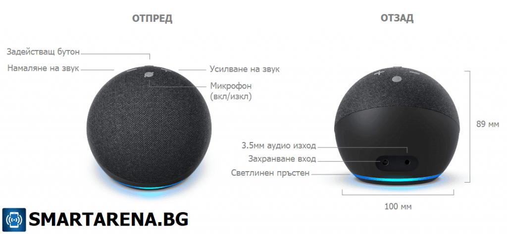 echo dot 4 размери