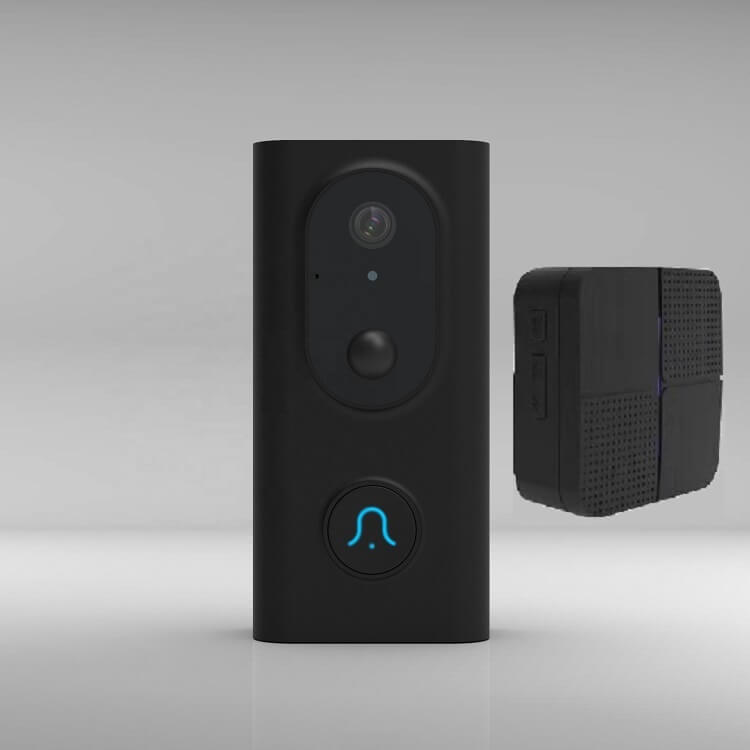 смарт домофон черен