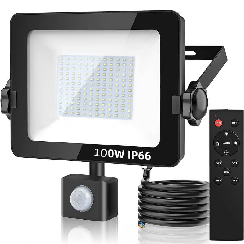 прожектор с PIR датчик за движение 100W