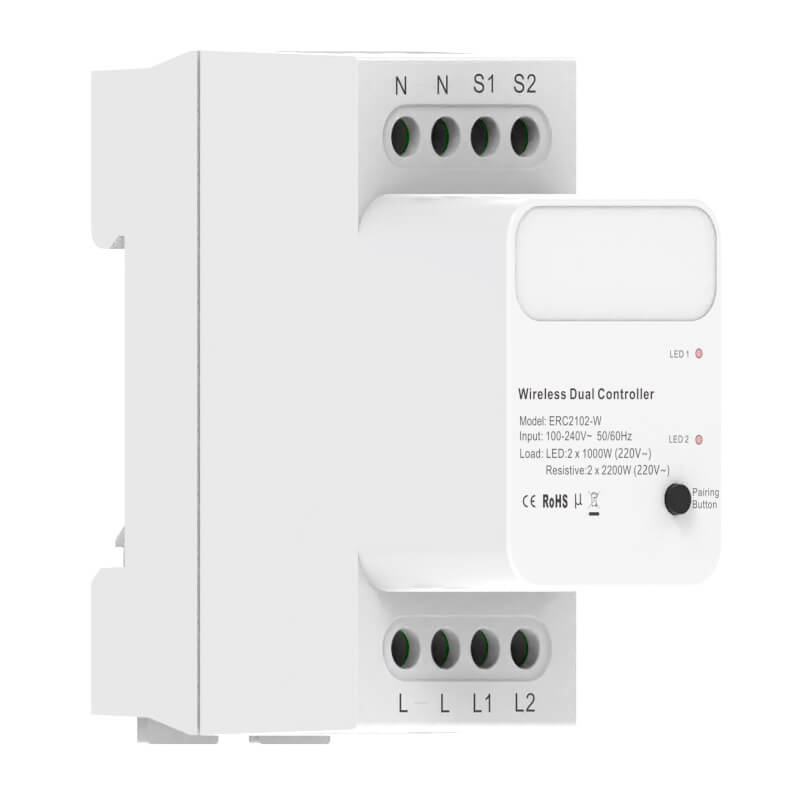 двоен контролер за DIN шина за кинетичен ключ