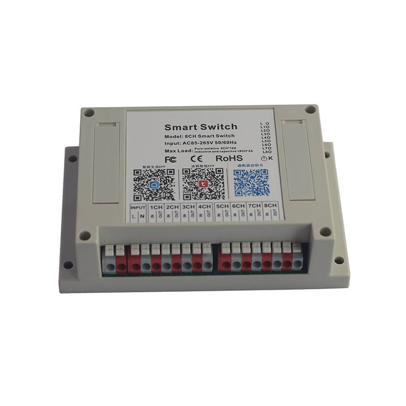 WiFi прекъсвач с 8 изхода релета