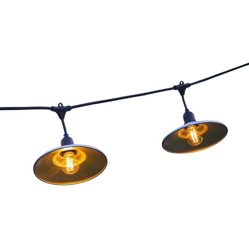 светеща гирлянда индустриален стил