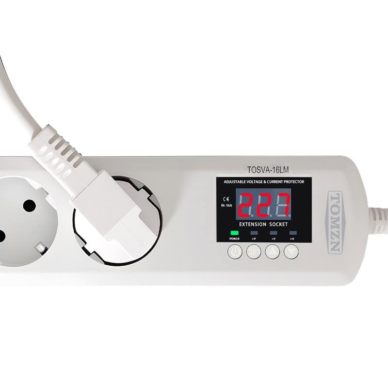 включване на уред в разклонител със защита