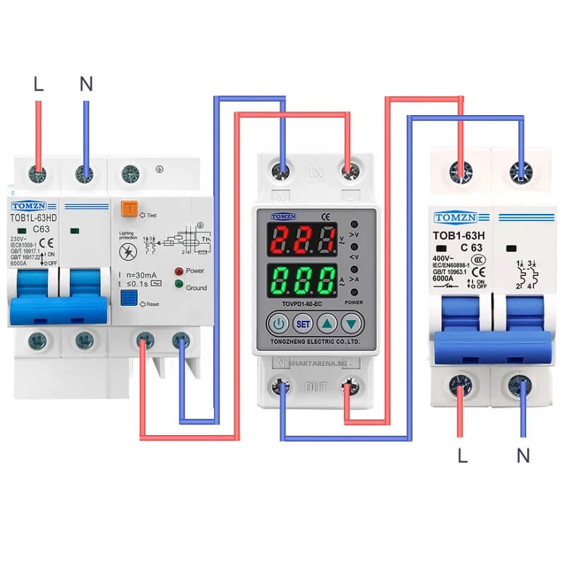 монтаж на защита от пренапрежение