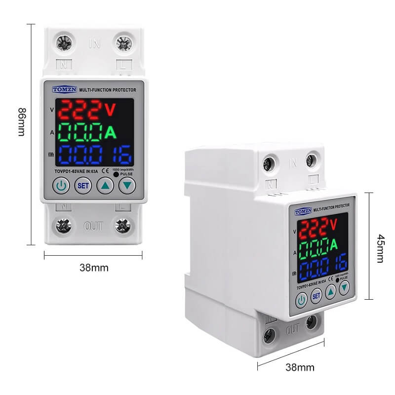 размери на реле за напрежение