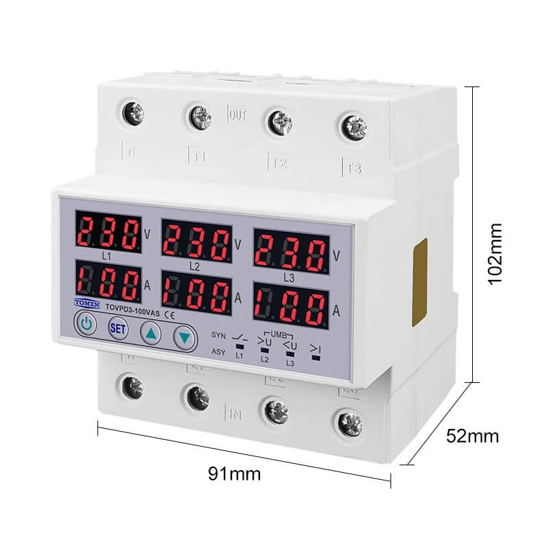 трифазно реле със защита от претоварване