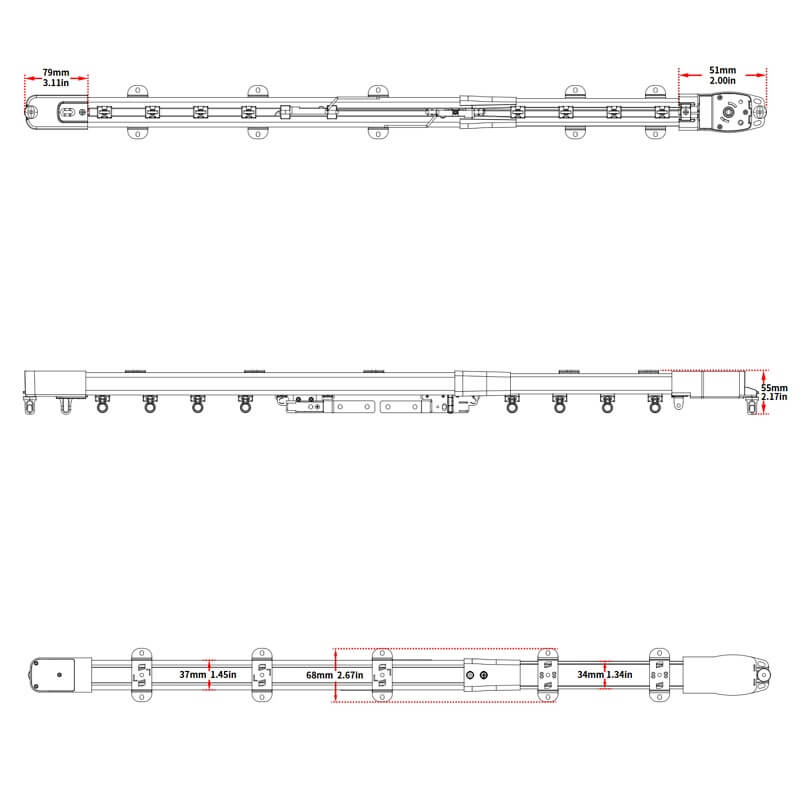 оразмеряване на телескопичен корниз