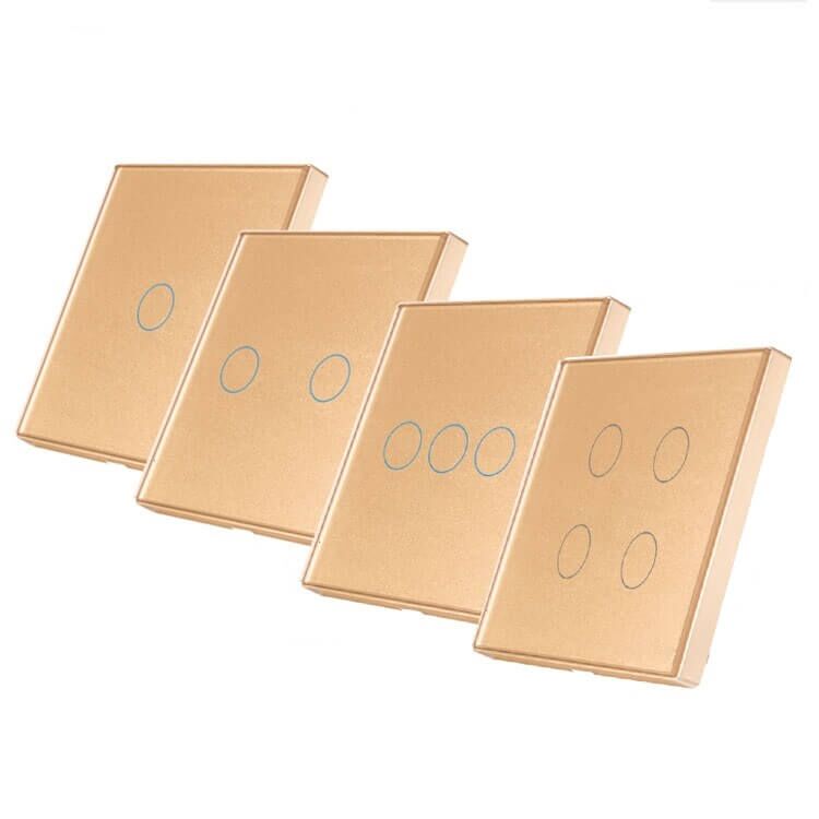 RF безжични ключове златист цвят