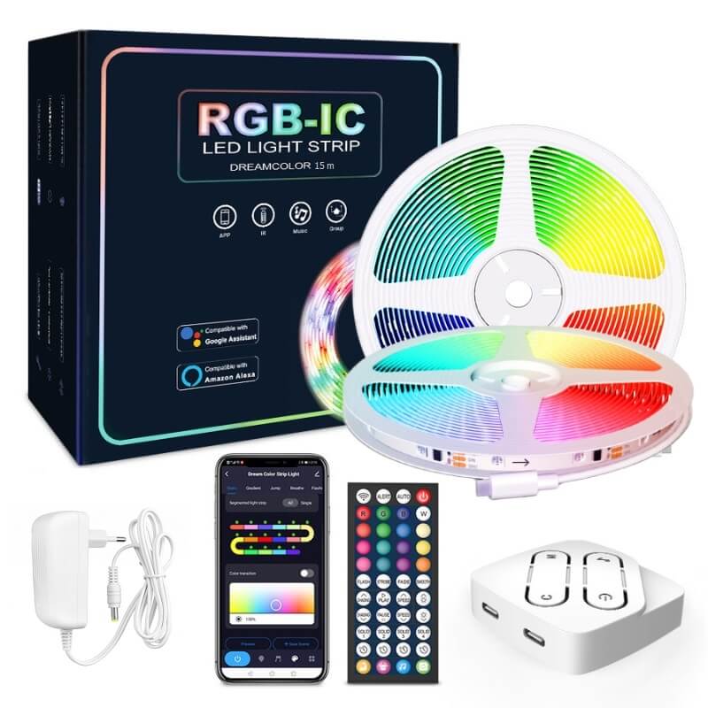 WiFi 15 метра LED лента комплект RGBIC