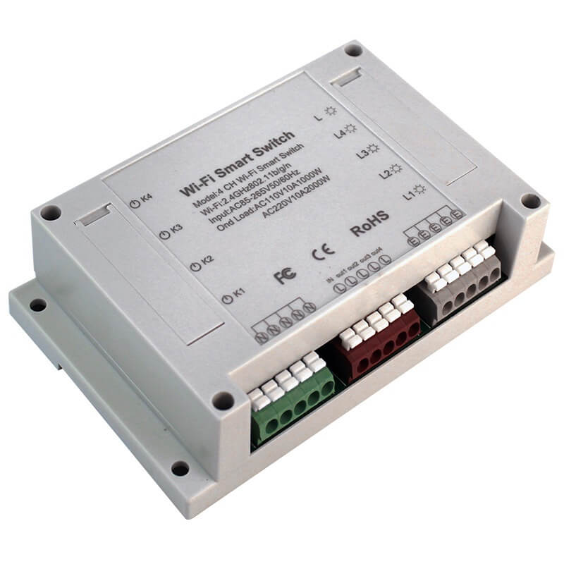 WiFi прекъсвач токоразпределител за 4 вериги