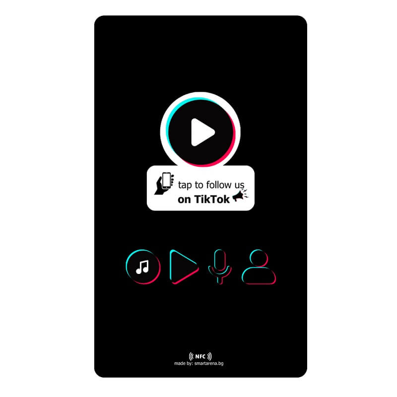 tiktok follow карта с nfc чип