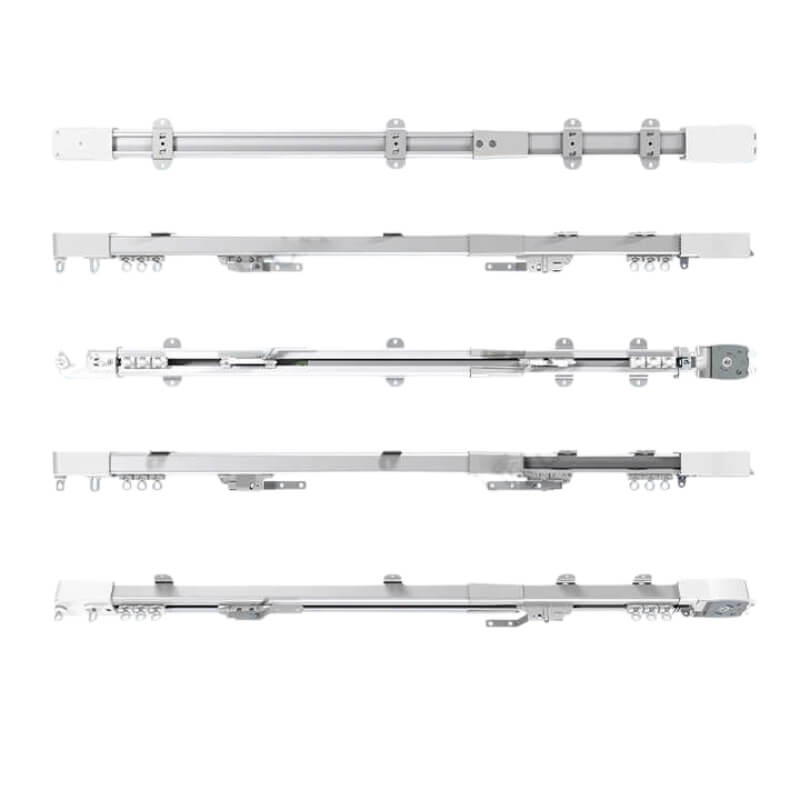 електрически телескопичен корниз в профил