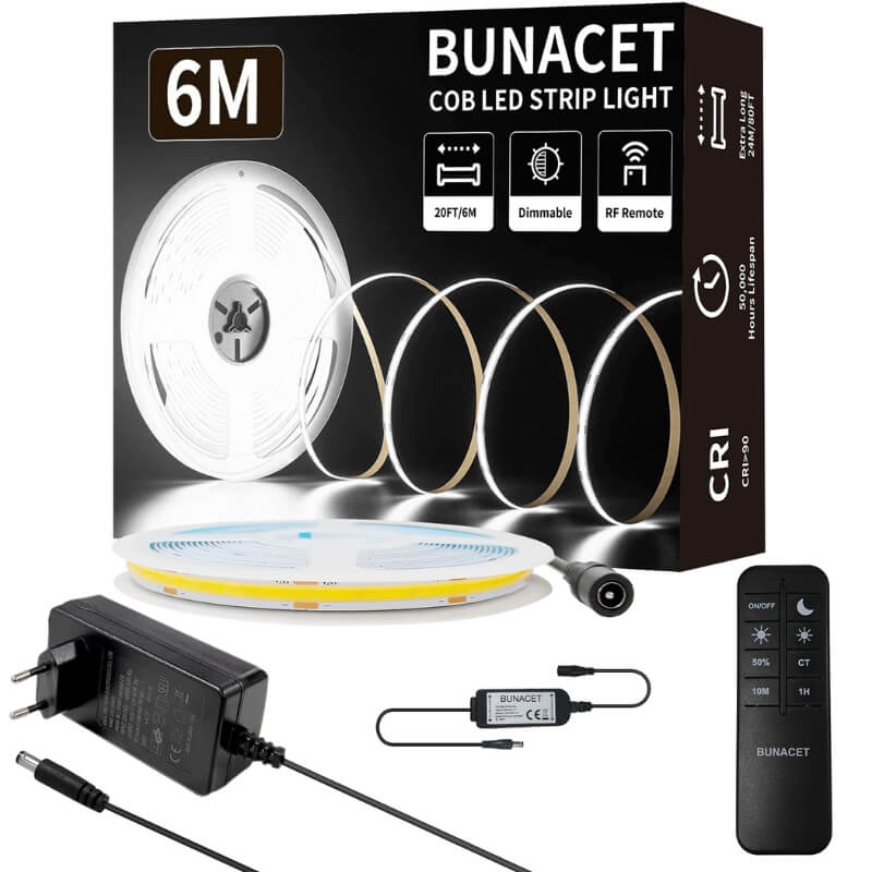 COB LED лента комплект 6 метра 6500K