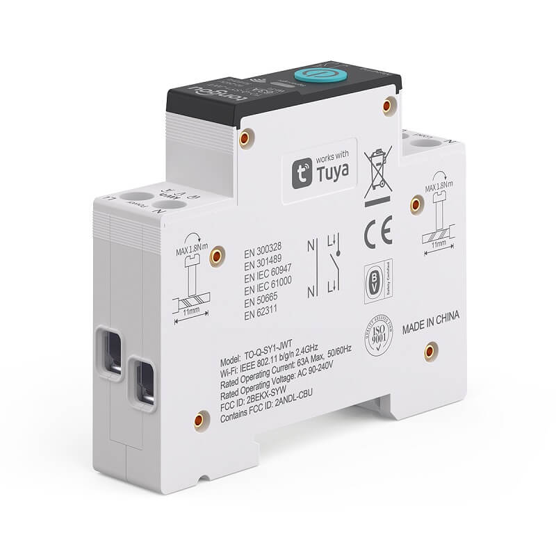 wifi токово реле прекъсвач 63a за din шина