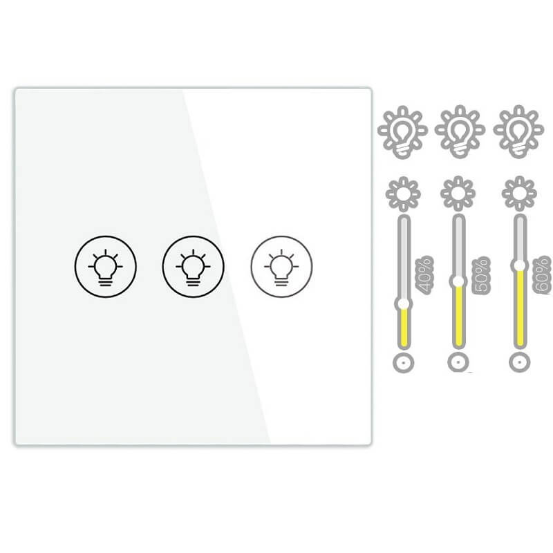 Wi-Fi димер ключ троен
