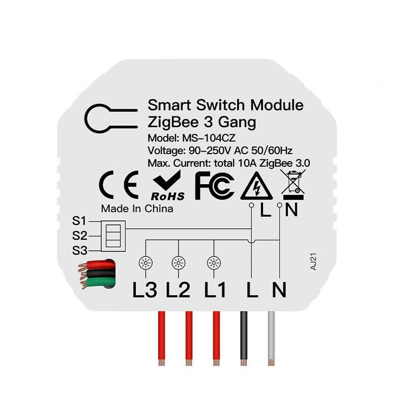 zigbee модул за тройни ключове