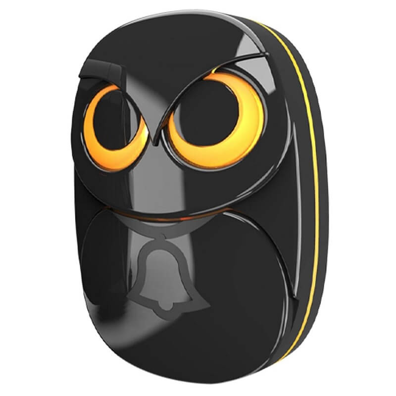 бутон бухал безжичен звънец за врата