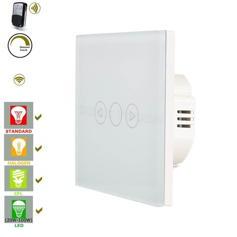 wifi димируем ключ с rf дистанционно бял