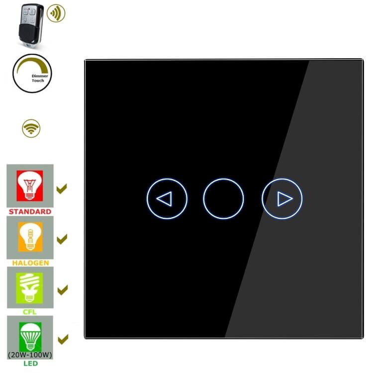 wifi смарт димер ключ с RF дистанционно черен